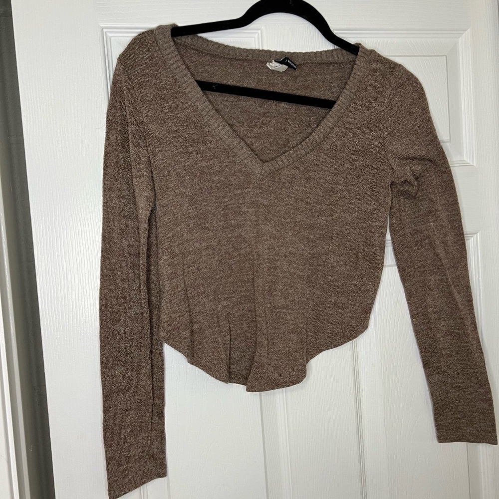 Windsor Brown V-Neck Blouse